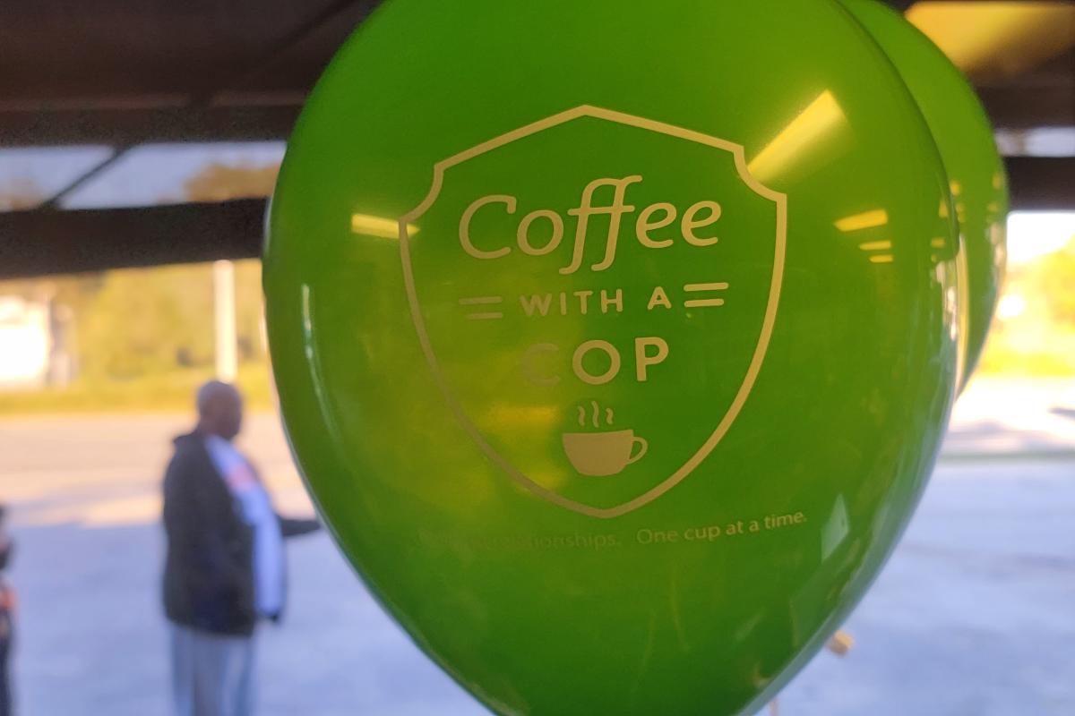 Coffee with a Cop Promotional Baloon