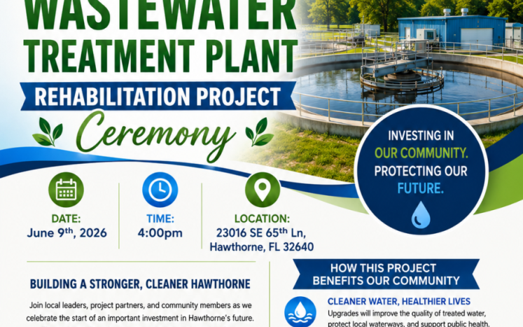 Wastewater Treatment Plant Rehabilitation Project Ceremony